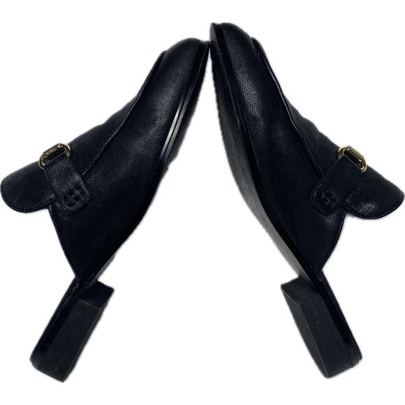 STEVE MADDEN Macrae Leather Bit Mule Slip On Loafer 8 Black Y2K 90s Style Preppy - Picture 5 of 9